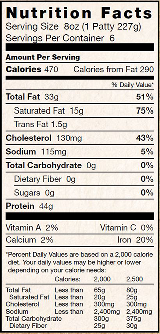 beef burger, all natural burgers